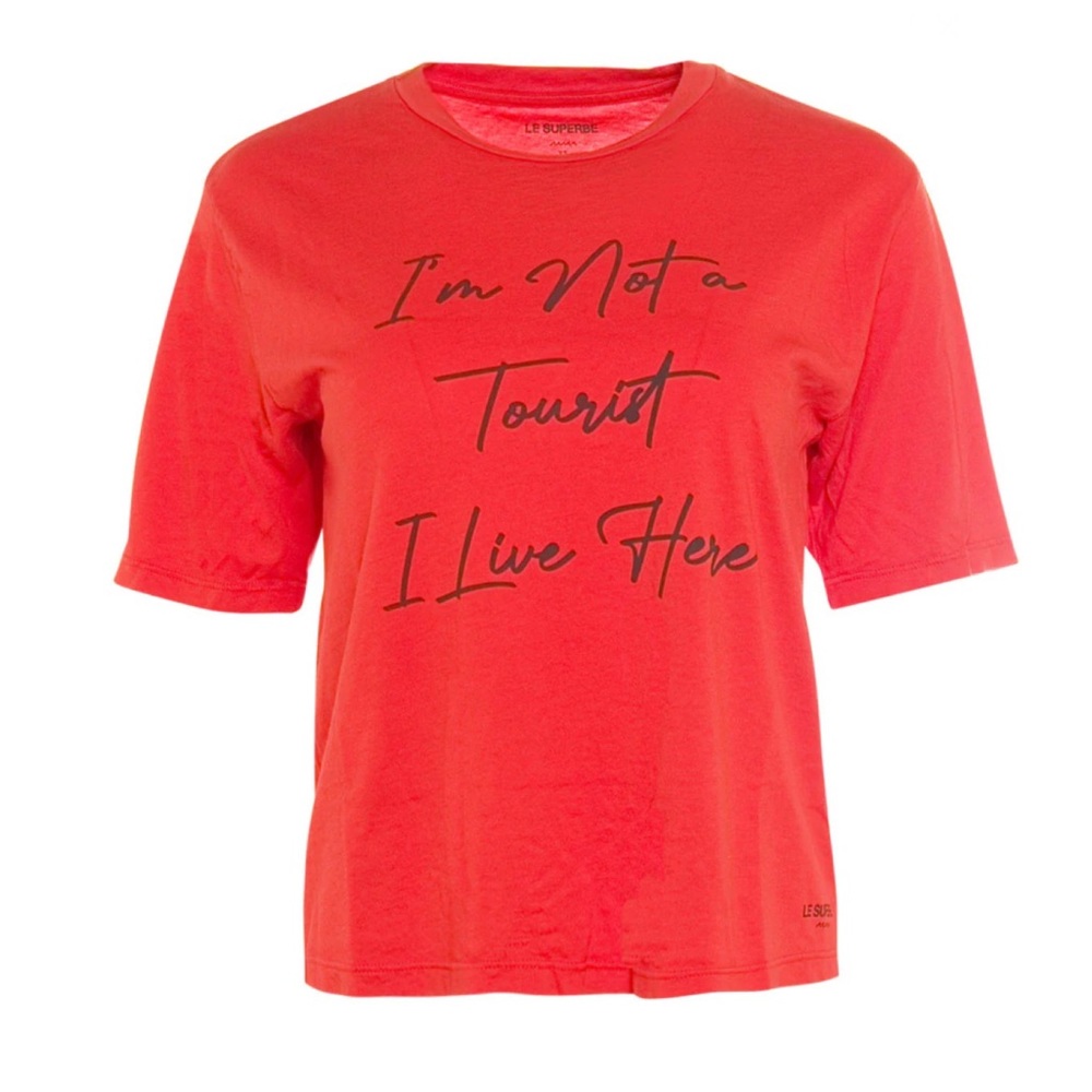 Le Superbe Persimmon Tourist Tee Short Sleeve Crew Neck